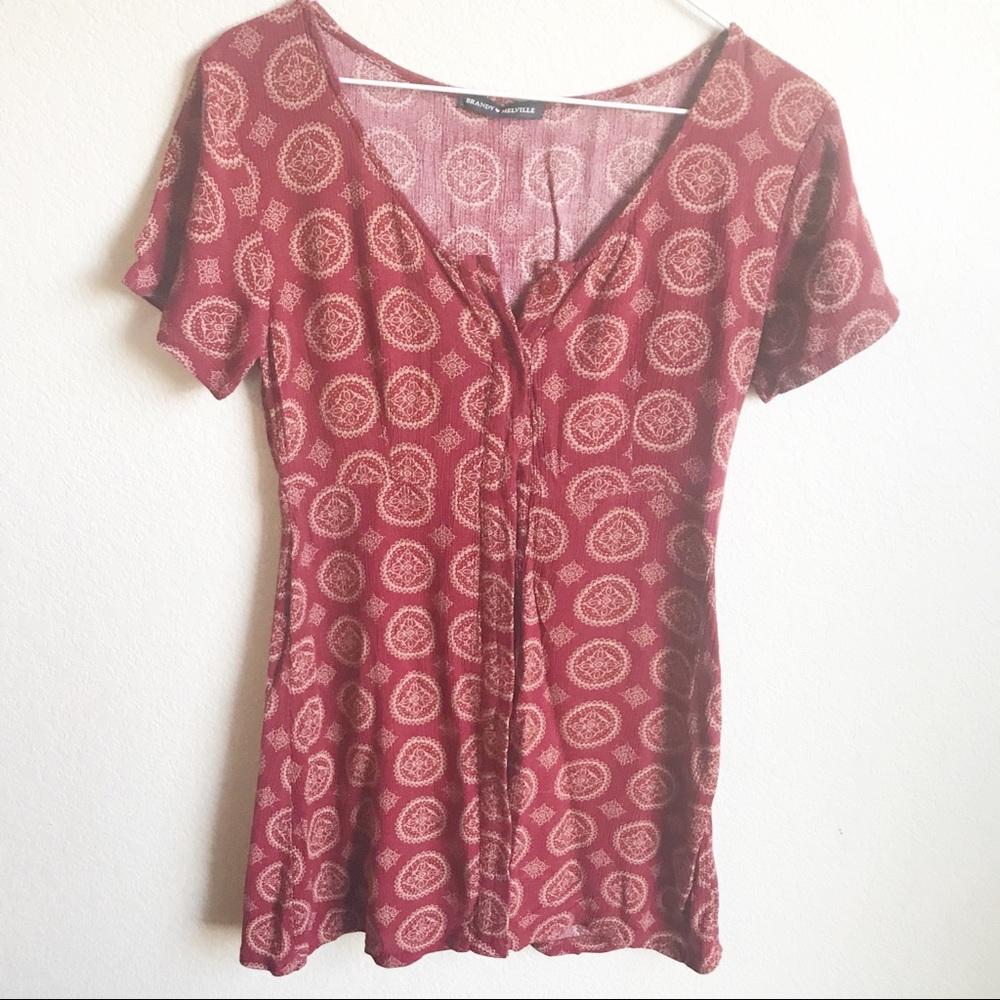 Brandy Melville Button Down Top